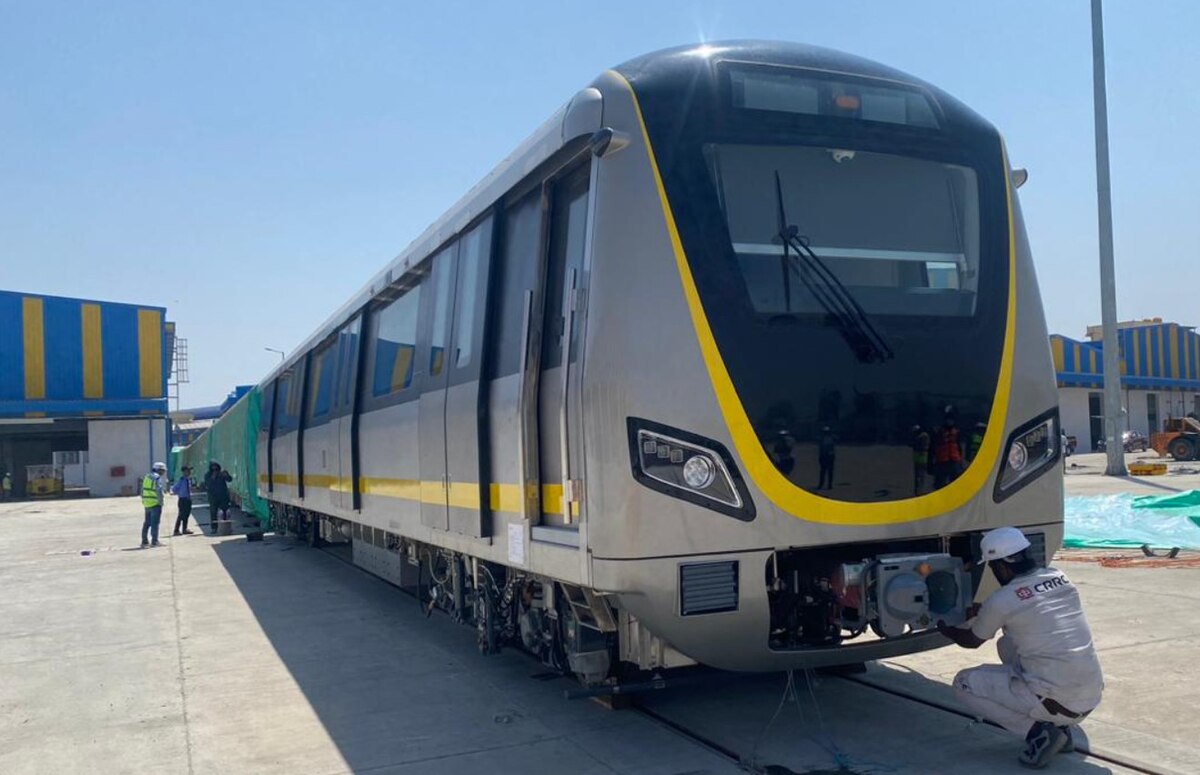 Namma Metro train (file photo) — Pink Line-specific imagery not yet available